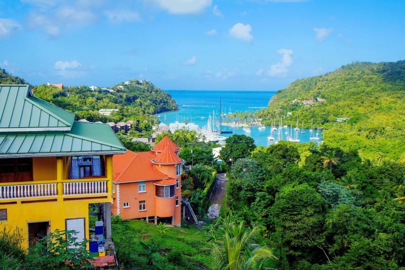 boats-in-harbour-saint-lucia